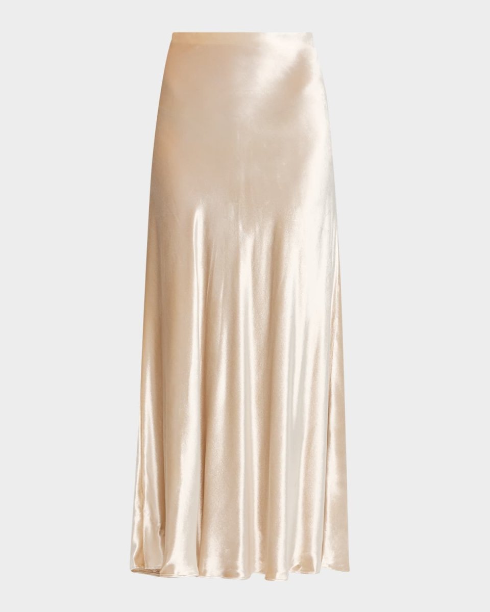 High-Waist Velvet Maxi Skirt